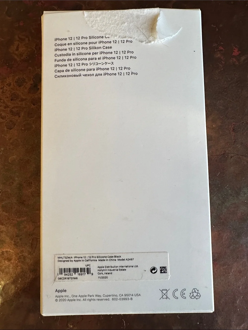 Apple iPhone 12 / 12 Pro Silicone Case - Black
